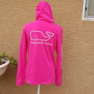 Vineyard Vines Whale Long Sleeve Blouse SZ S